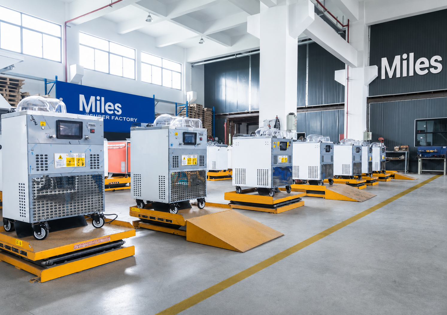 Miles Gelato warehouse and logistics